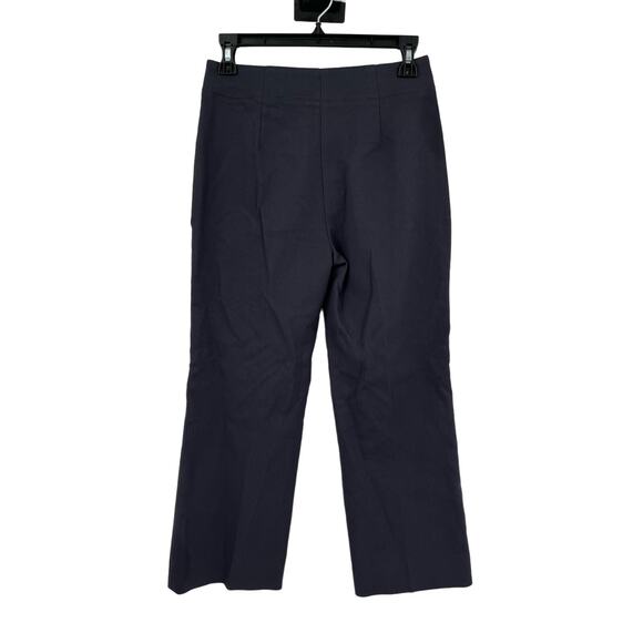 Rebecca Taylor Pants high rise ankle pintuck cropped gray size 0 - Picture 4 of 7